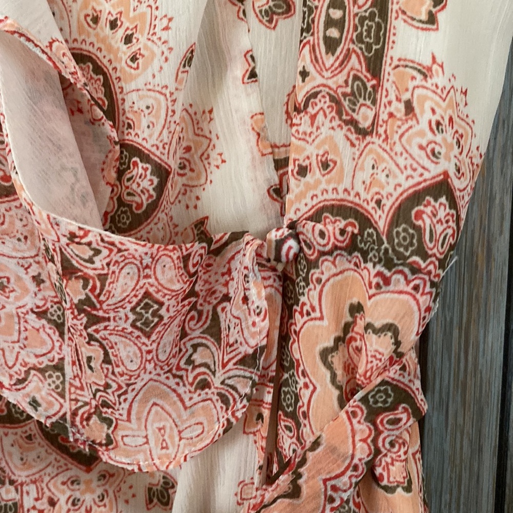 Nanette Lepore, 10, floral belted flowing front wrap maxi dress / spring must!! - Picture 5 of 12